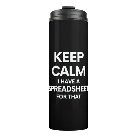 Freak in de vellen - Spreadsheets in Microsoft Exc Thermosbeker (Voorkant)