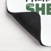 Freak in muisblok met spreadsheets muismat (Hoek)