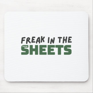 Freak in muisblok met spreadsheets muismat