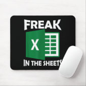 Freak In The Sheets, Accountant Funny Spreadsheet  Muismat (Met muis)