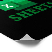 Freak In The Sheets, Accountant Funny Spreadsheet  Poster (Hoek)