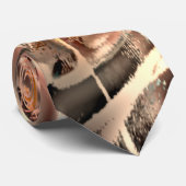 Freak-koraaltextuur en zeer ruwe digitale uitsnede stropdas (Opgerold)