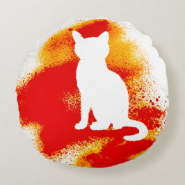 Freak Meow-t Fur Sure Rond Kussen