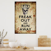 Freak Out en run-out Halloween Poster (Keuken)