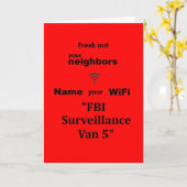 "Freak Out Your Neighbors Kaart (Gele Bloem)