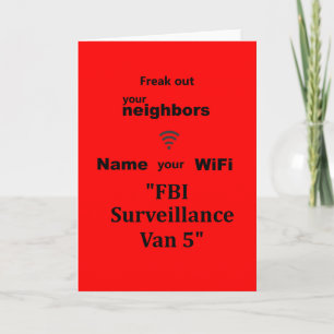 "Freak Out Your Neighbors Kaart