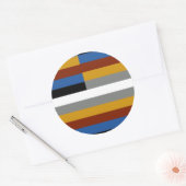 Freak Pride Flag Ronde Sticker (Envelop)