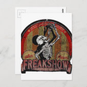 Freak-Show Briefkaart (Voorkant / Achterkant)