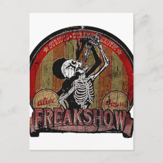 Freak-Show Briefkaart (Voorkant)