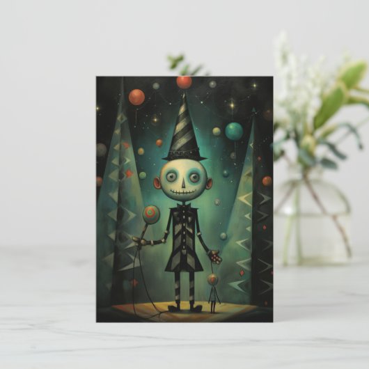 Freak Show Christmas Cards Feestdagenkaart (Staand voorkant)