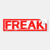 Freak Stamp Bumpersticker (Voorkant)