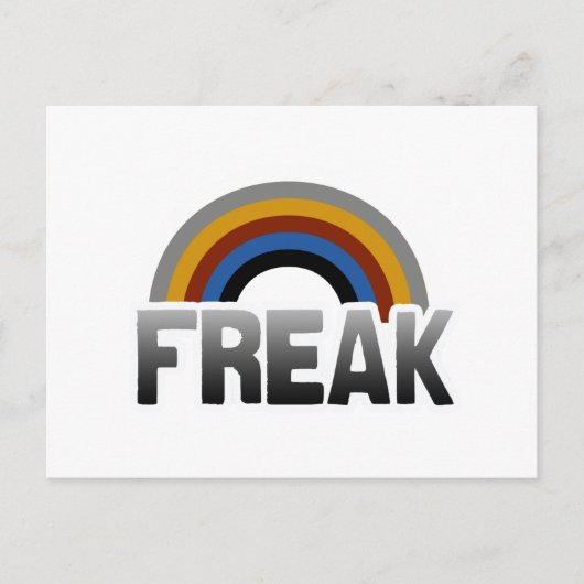 Freak trots briefkaart (Voorkant)