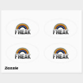 Freak trots ovale sticker (Vel)