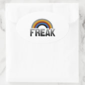 Freak trots ovale sticker (Tas)