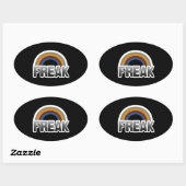 Freak trots ovale sticker (Vel)
