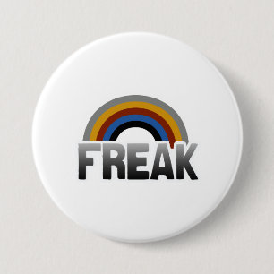 Freak trots ronde button 7,6 cm