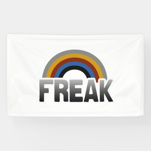 Freak trots spandoek (Horizontaal)