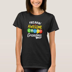 Freakin Geweldige Bingo Grandma Bingo Queen T-shirt