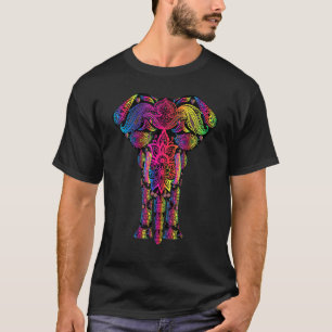 Freaking Love Elephants Waterverf Hindu Tribal in T-shirt