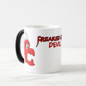 Freaking-out Devil Magische Mok (Voorkant links)