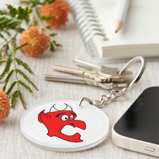 Freaking-out Devil Sleutelhanger (Voorkant Rechts)