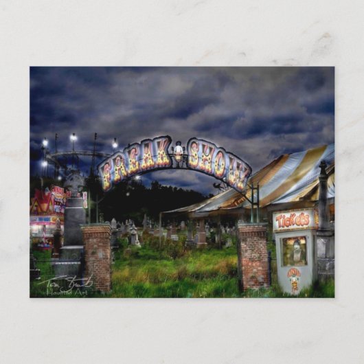 freakshow briefkaart (Voorkant)