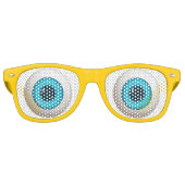 Freaky Big Round Eyeballen Retro Zonnebril (Voorkant)