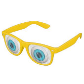 Freaky Big Round Eyeballen Retro Zonnebril (Gekanteld)