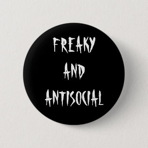 Freaky en antisociale Button