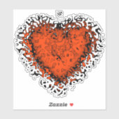 Freaky hart v2 sticker (Vel)