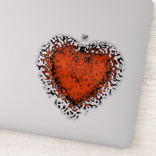 Freaky hart v2 sticker (Detail)