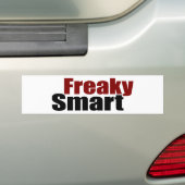 Freaky Smart Bumpersticker (Op auto)