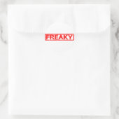 Freaky Stamp Ronde Sticker (Tas)