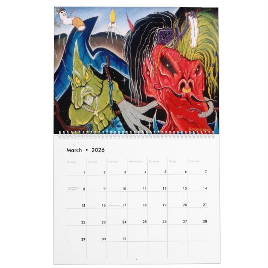 Freaky Things Kalender (Mar 2026)