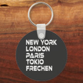 Frechen NY London Paris Tokio Sleutelhanger (Voorkant)