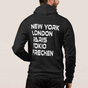 Frechen NY Londres Paris Tokyo Sweat à capuche