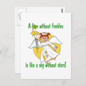 FrecKaderactie Face Angel Briefkaart (Voorkant / Achterkant)