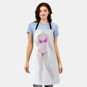 FrecKadergefreckeerde Bikini Girl Painting Apron Schort