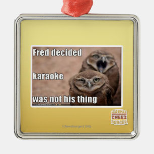 Fred beslist metalen ornament