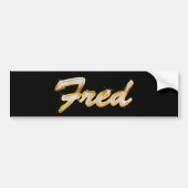 Fred Bling Bumpersticker (Voorkant)