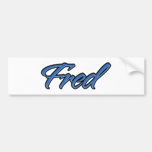 Fred Blue Autocollant