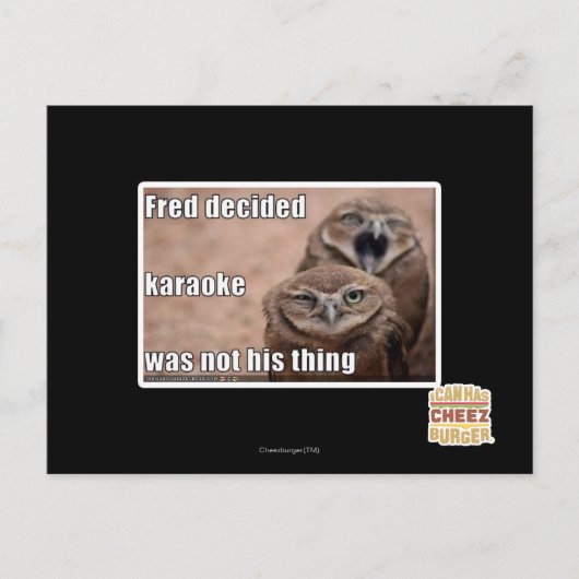 Fred decided briefkaart (Voorkant)