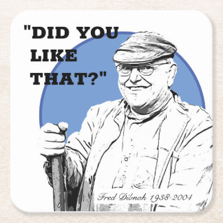 Fred Dibnah Beer Mats/Onderzetters Vierkante Kartonnen Onderzetter
