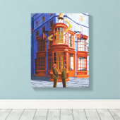 Fred en George bij Weasley's Wizard Wheezes Canvas Afdruk (Insitu (Houten vloer))