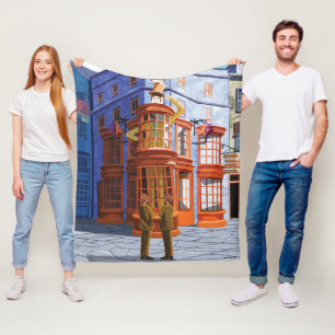 Fred en George bij Weasley's Wizard Wheezes Fleece Deken