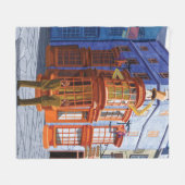 Fred en George bij Weasley's Wizard Wheezes Fleece Deken (Voorkant (Horizontaal))