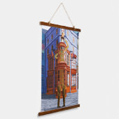Fred en George bij Weasley's Wizard Wheezes Hangend Wandkleed (Gebogen)