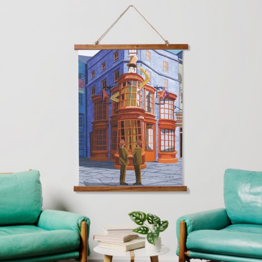 Fred en George bij Weasley's Wizard Wheezes Hangend Wandkleed (Woonkamer)