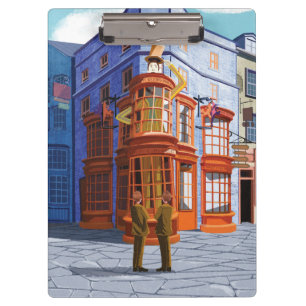 Fred en George bij Weasley's Wizard Wheezes Klembord