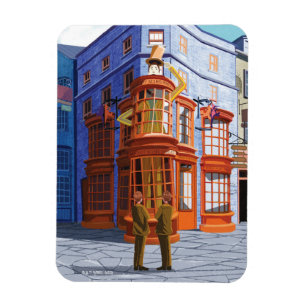 Fred en George bij Weasley's Wizard Wheezes Magneet